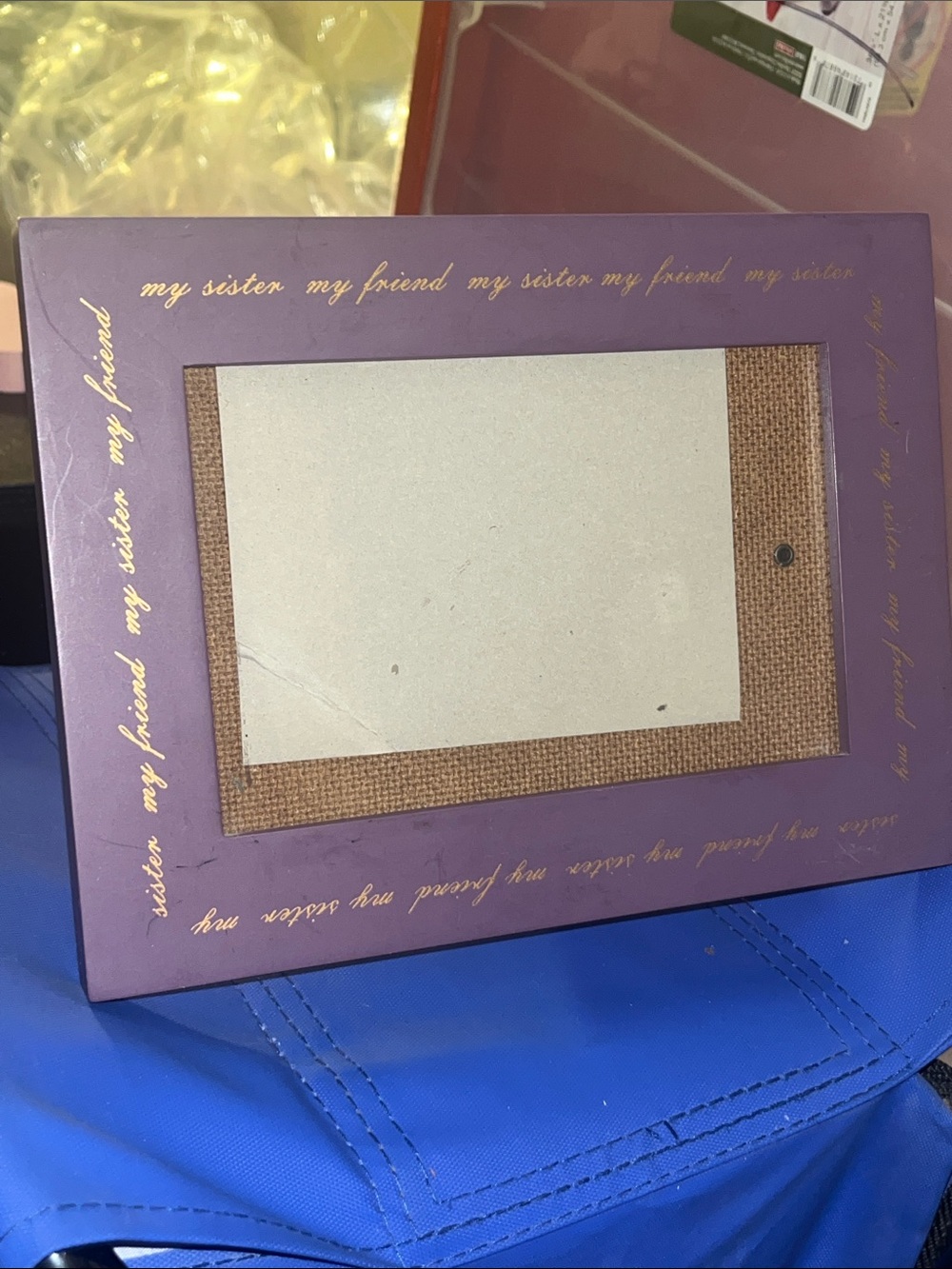 Purple 'My Sister My Friend' Picture Frame